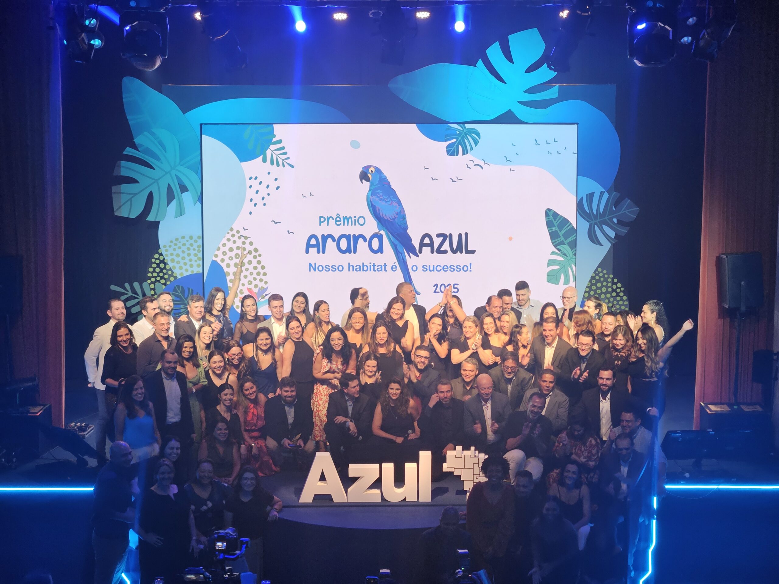 Equipe Azul Viagens no Prêmio Arara Azul 2025