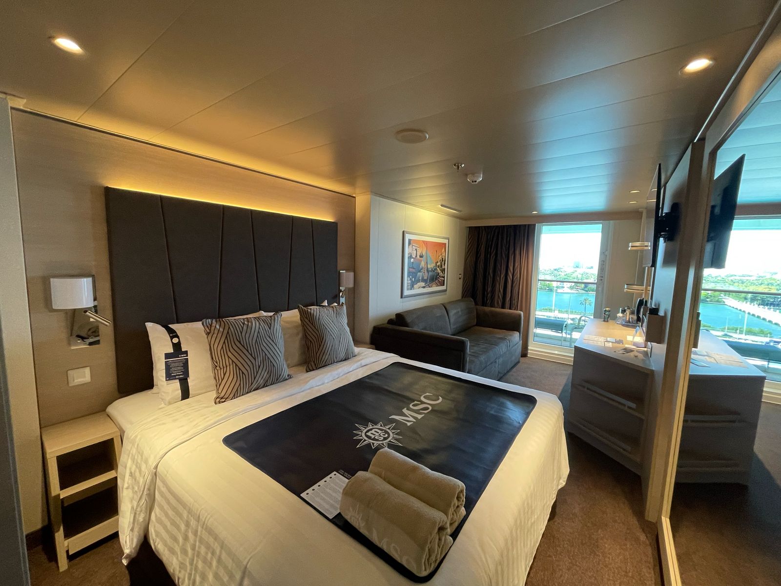 A cabine Deluxe com varanda