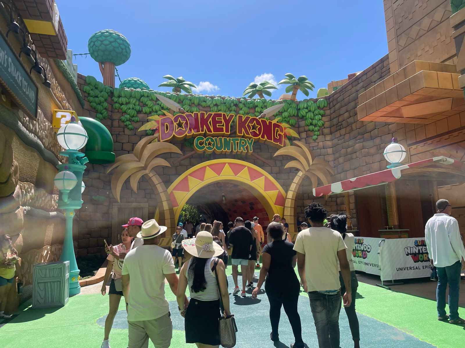 A entrada do Donkey Kong Country