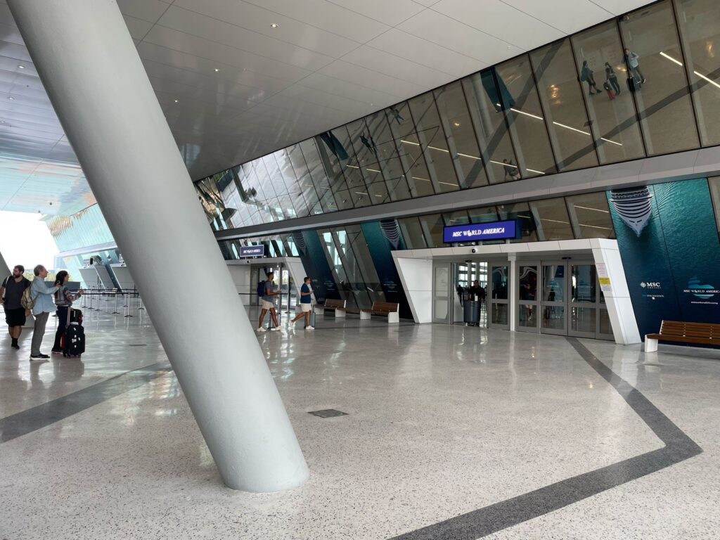 A entrada do terminal