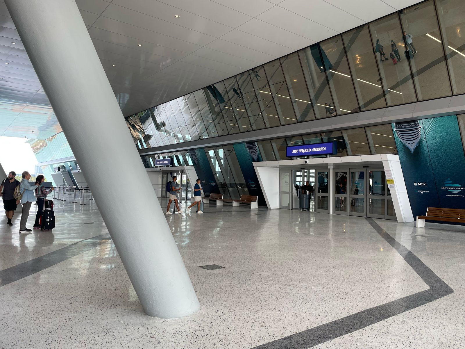 A entrada do terminal