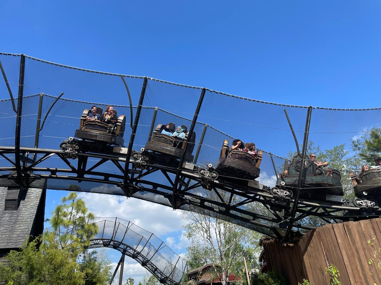 A montanha-russa Curse of the Werewolf