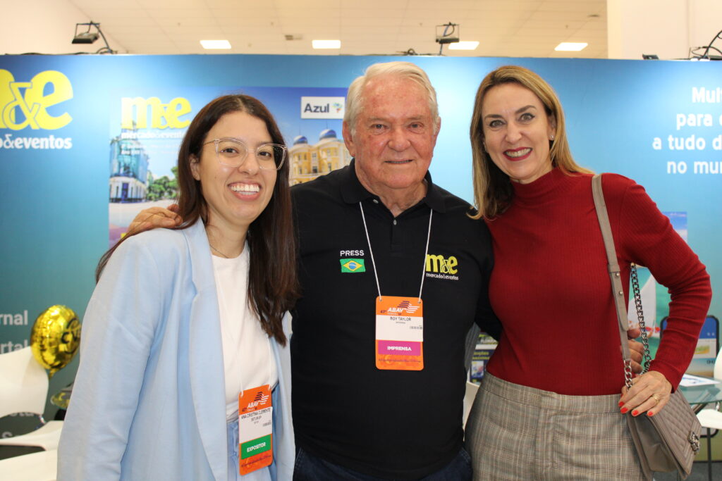Ana Valente e Luciane Leite, Secretaria de São Paulo, com Roy Taylor, do Mercado e Eventos
