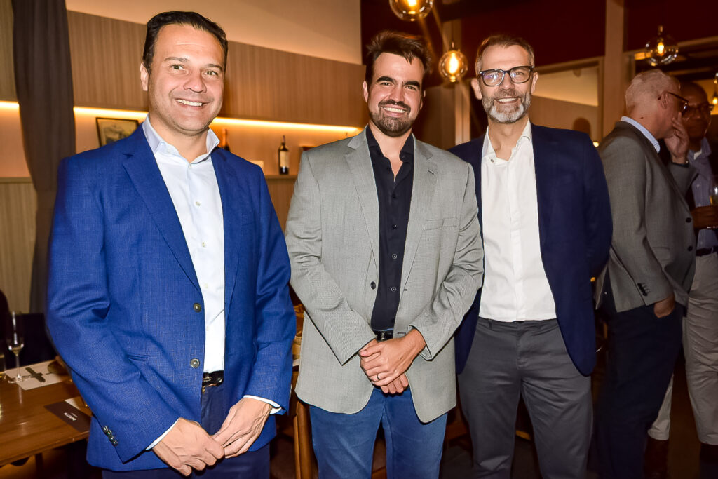 André Sanajoti, da Confiança, Vitor Megale, da Befly e Marvio Mansur, da Rextur Advance