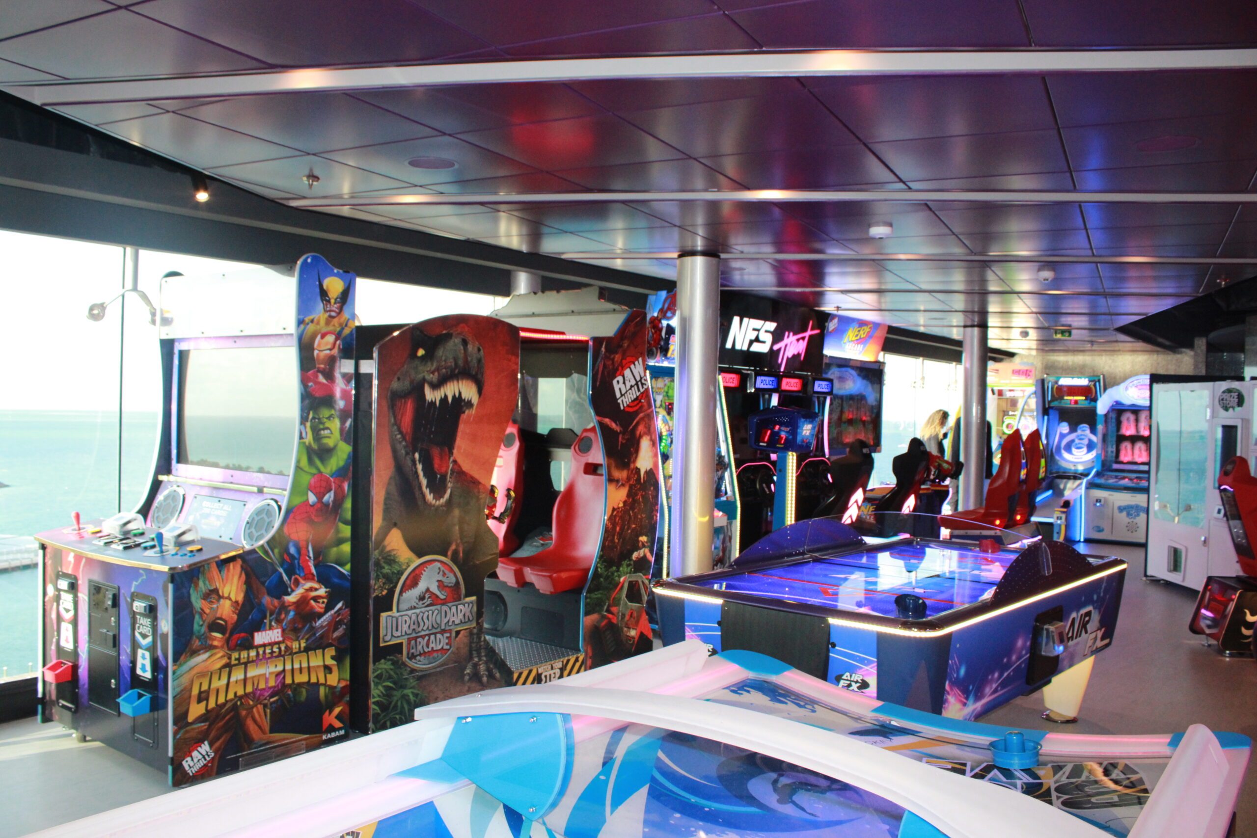 Arcade dentro da área de Doremiland