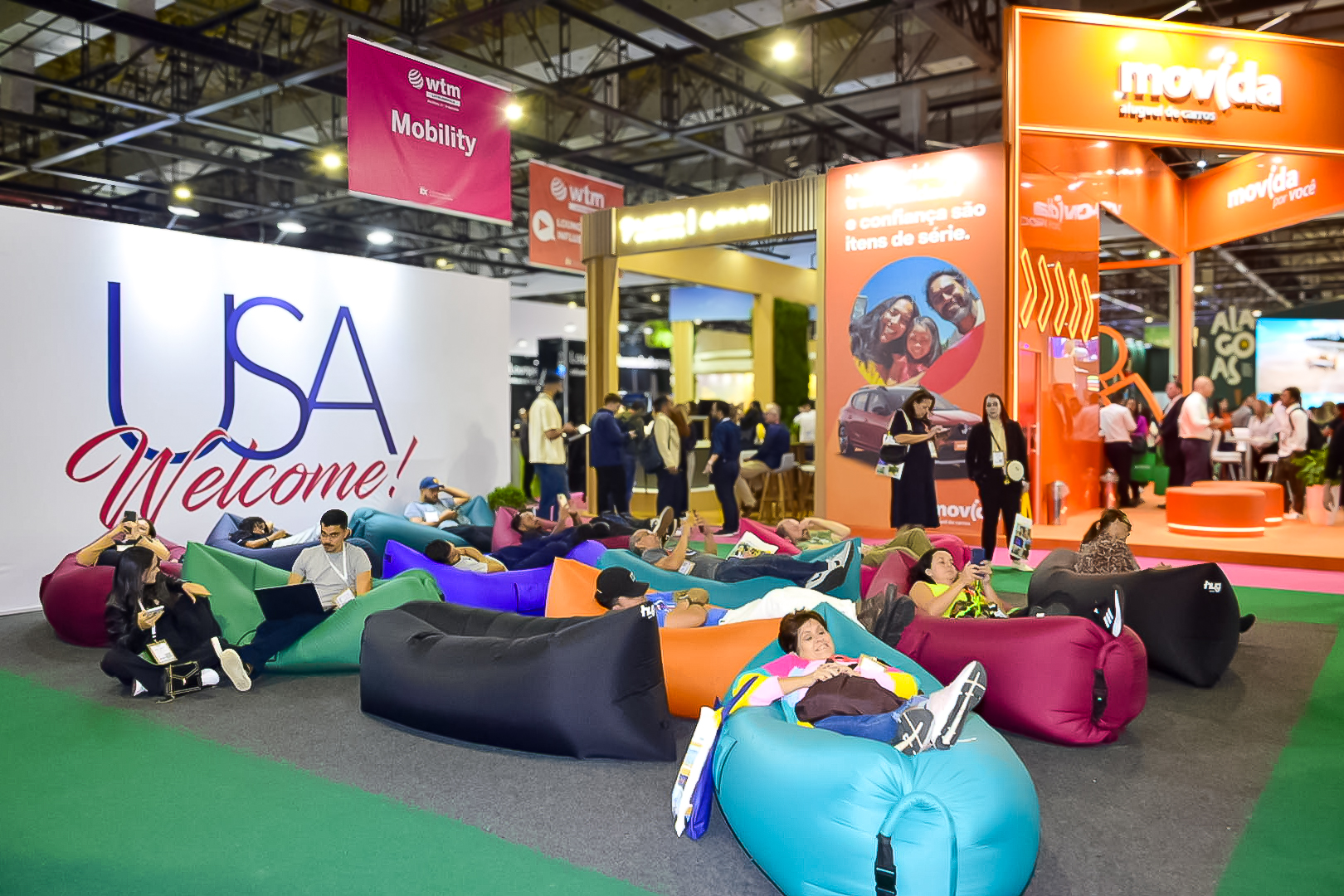 Area de descanso na WTM