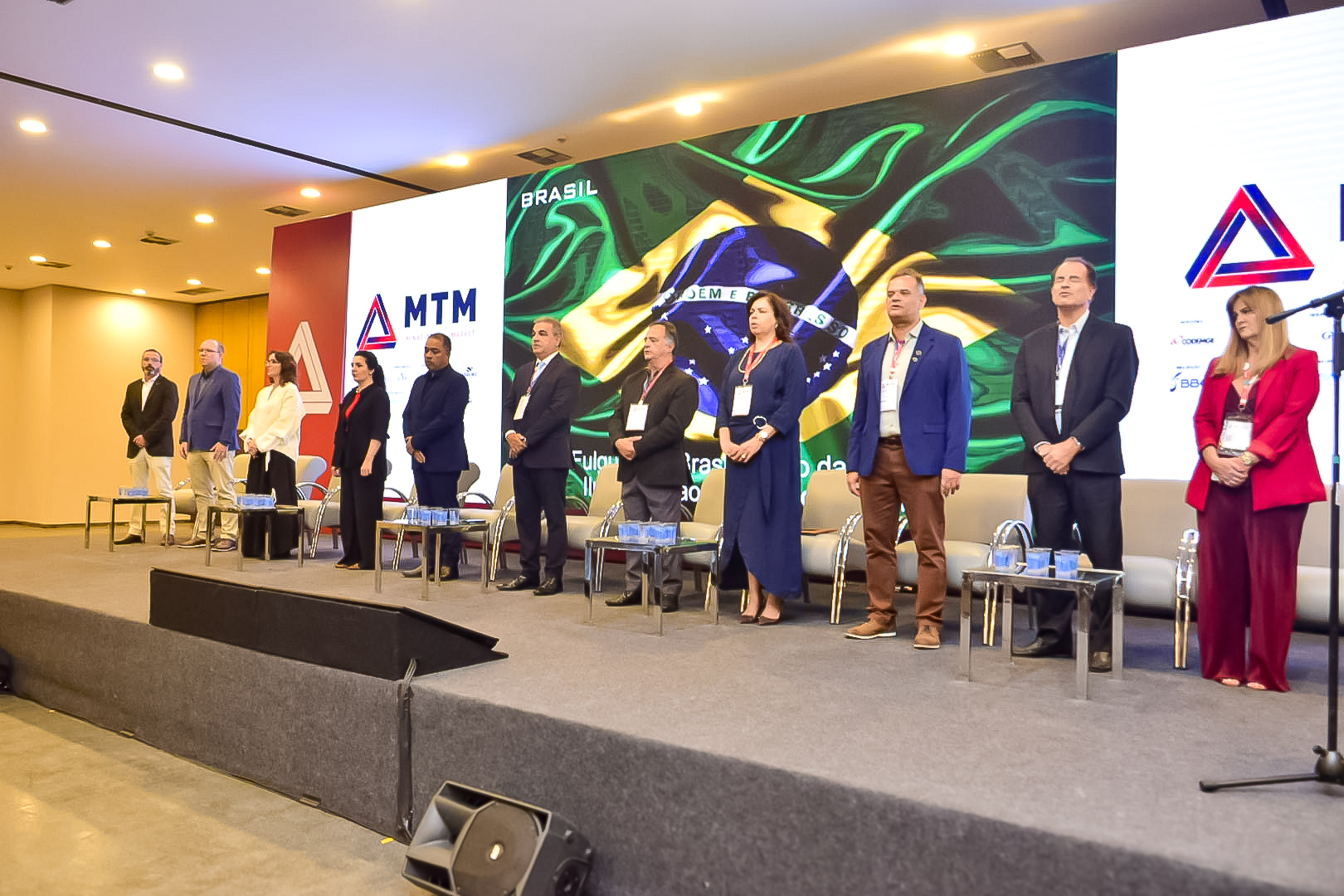 Autoridades na cerimônia de abertura da MTM 2025