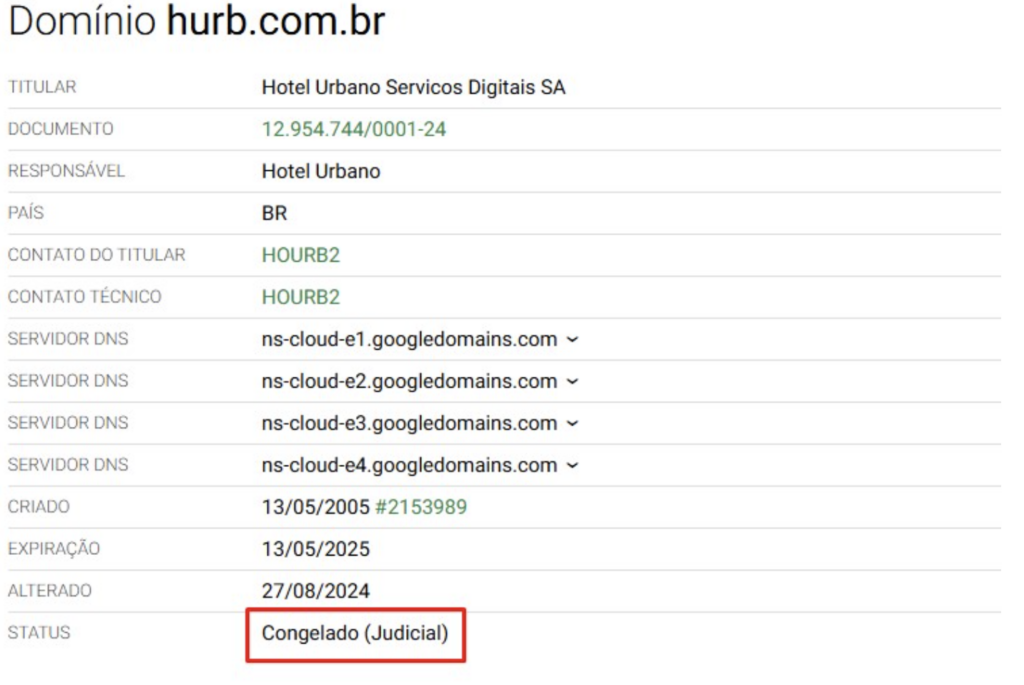 Captura de Tela 2025 04 25 as 10.11.59 Site do Hurb sai do ar após decisão judicial; domínio foi congelado
