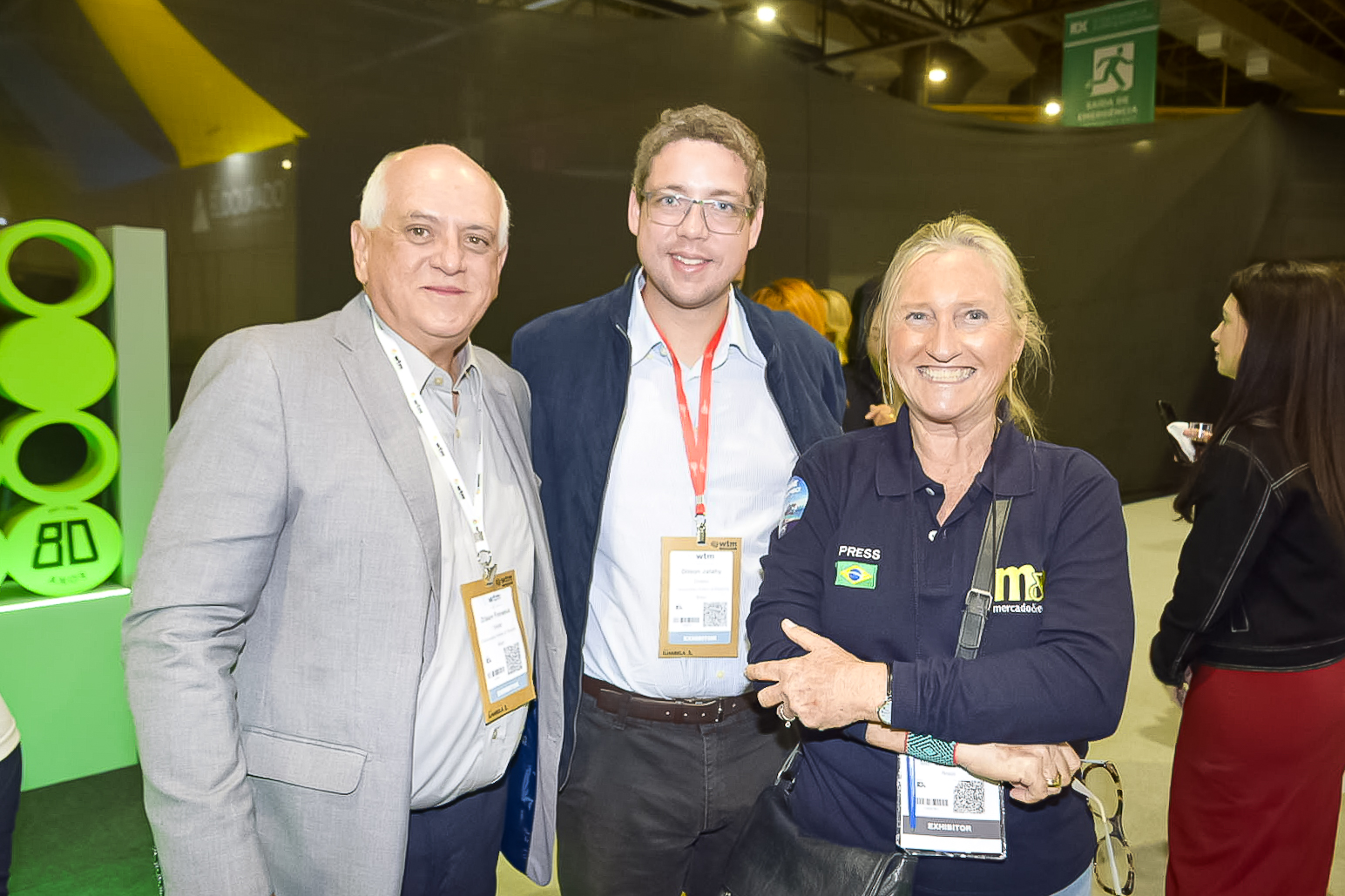 Dilson Fonseca e Dilson Jatahy, do Catussaba Hotels, com Rosa Masgrau, do M&E Dilson Fonseca e Dilson Jatahy, do Catussaba Hotels, com Rosa Masgrau, do M&E