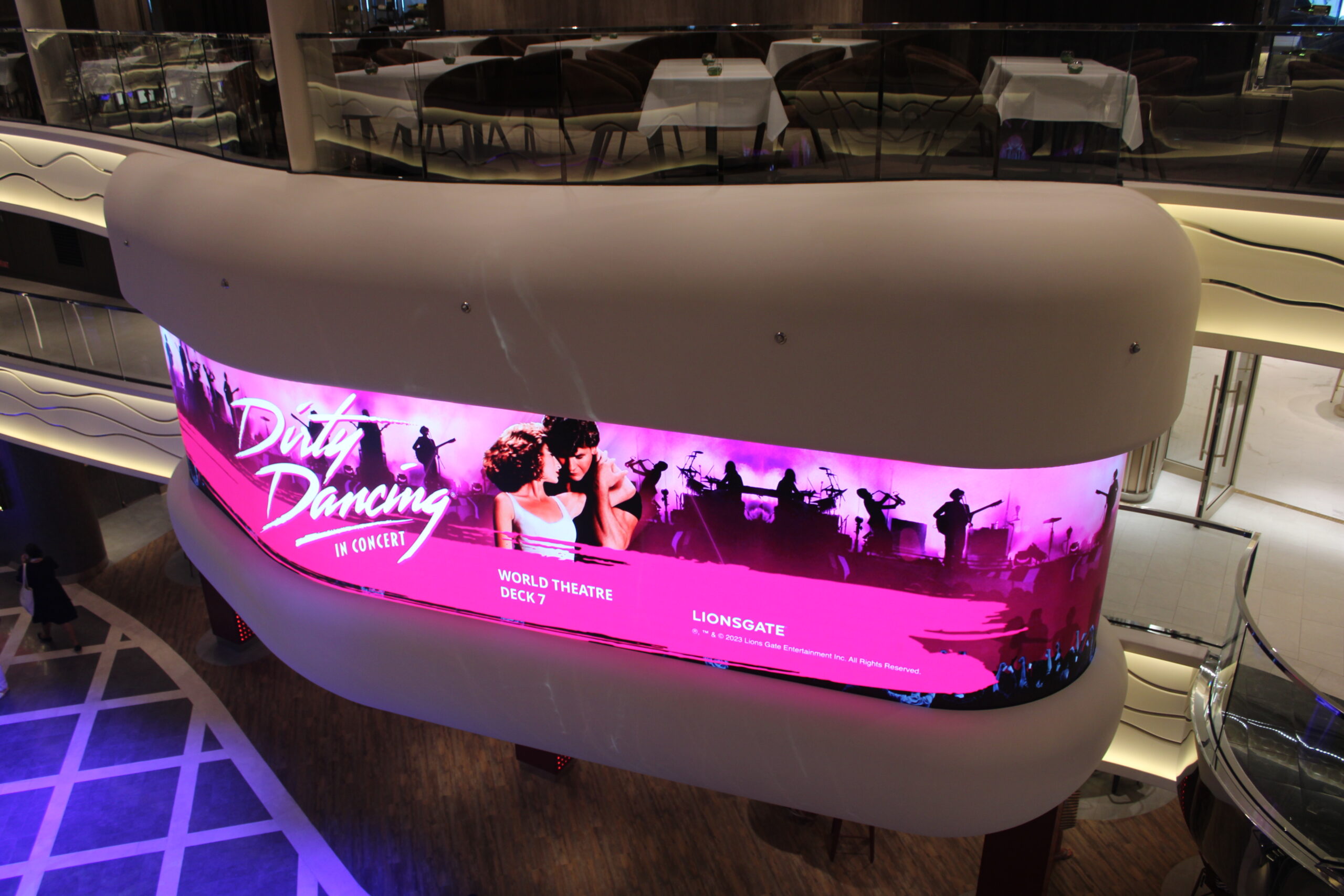 Dirty Dancing In Concert é uma das atrações do navio