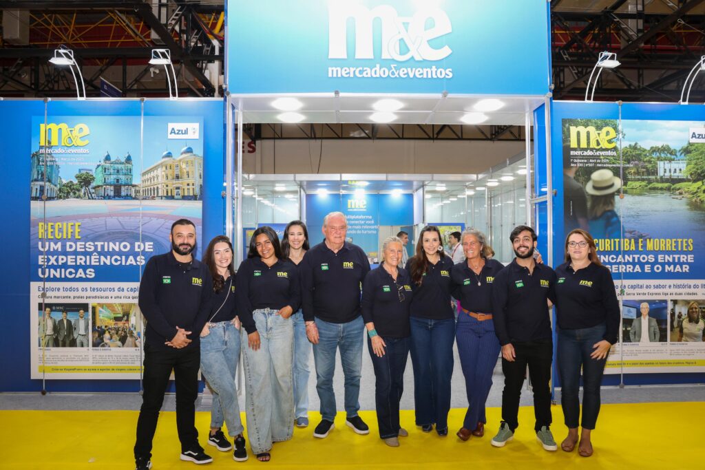Equipe do M&E na WTM 2025