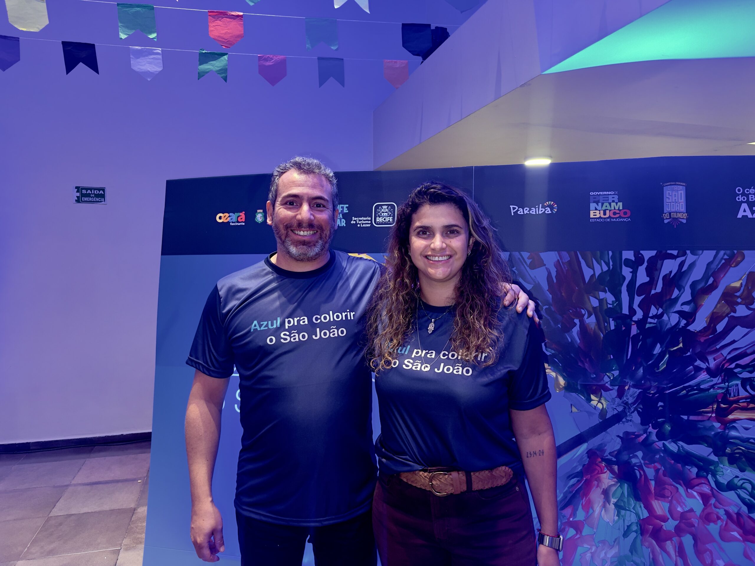 Ricardo Bezerra e Giulliana Mesquita, da Azul Viagens (Manuela Miniguini/M&E)