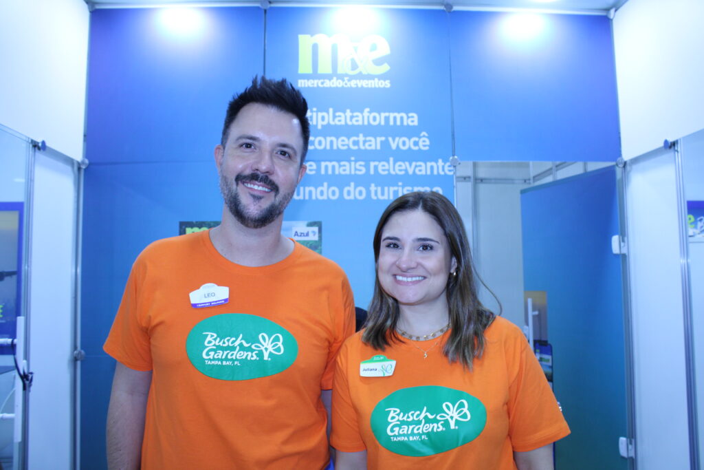 Leonardo Fortes e Juliana Bordin, do United Parks