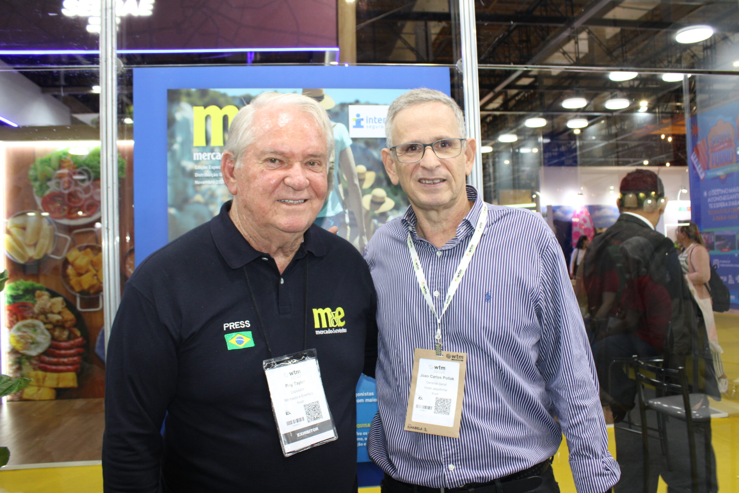 Roy Taylor, do M&E e Joao Polak, do hotel Jequitimar