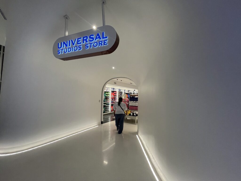Loja de produtos da Universal no hotel