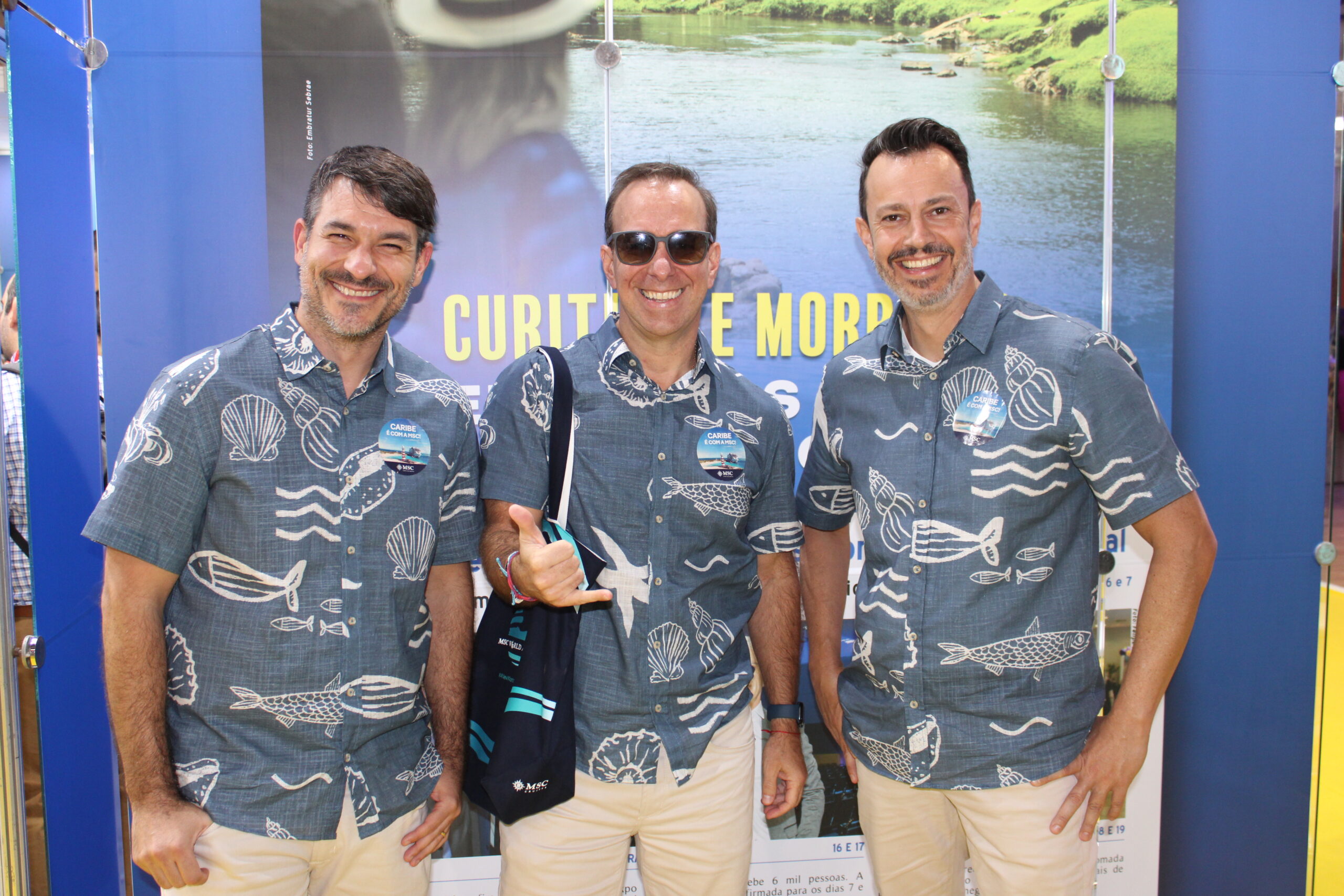 Ignacio Palacios, Adrian Ursilli e Eduardo Mariani, da MSC