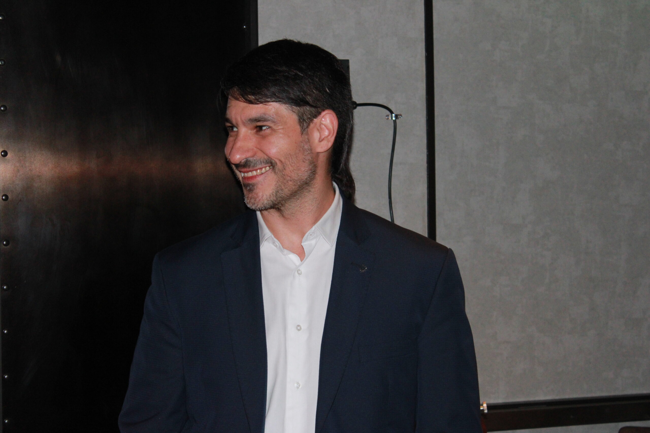 Ignacio Palacios, diretor de vendas da MSC durante a apresentação comercial Ignacio Palacios, diretor de vendas da MSC durante a apresentação comercial