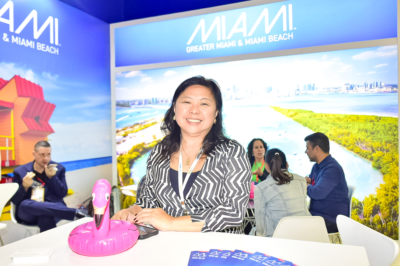 Lia Hirakawa, da Imaginadora, representando o Greater Miami CVB