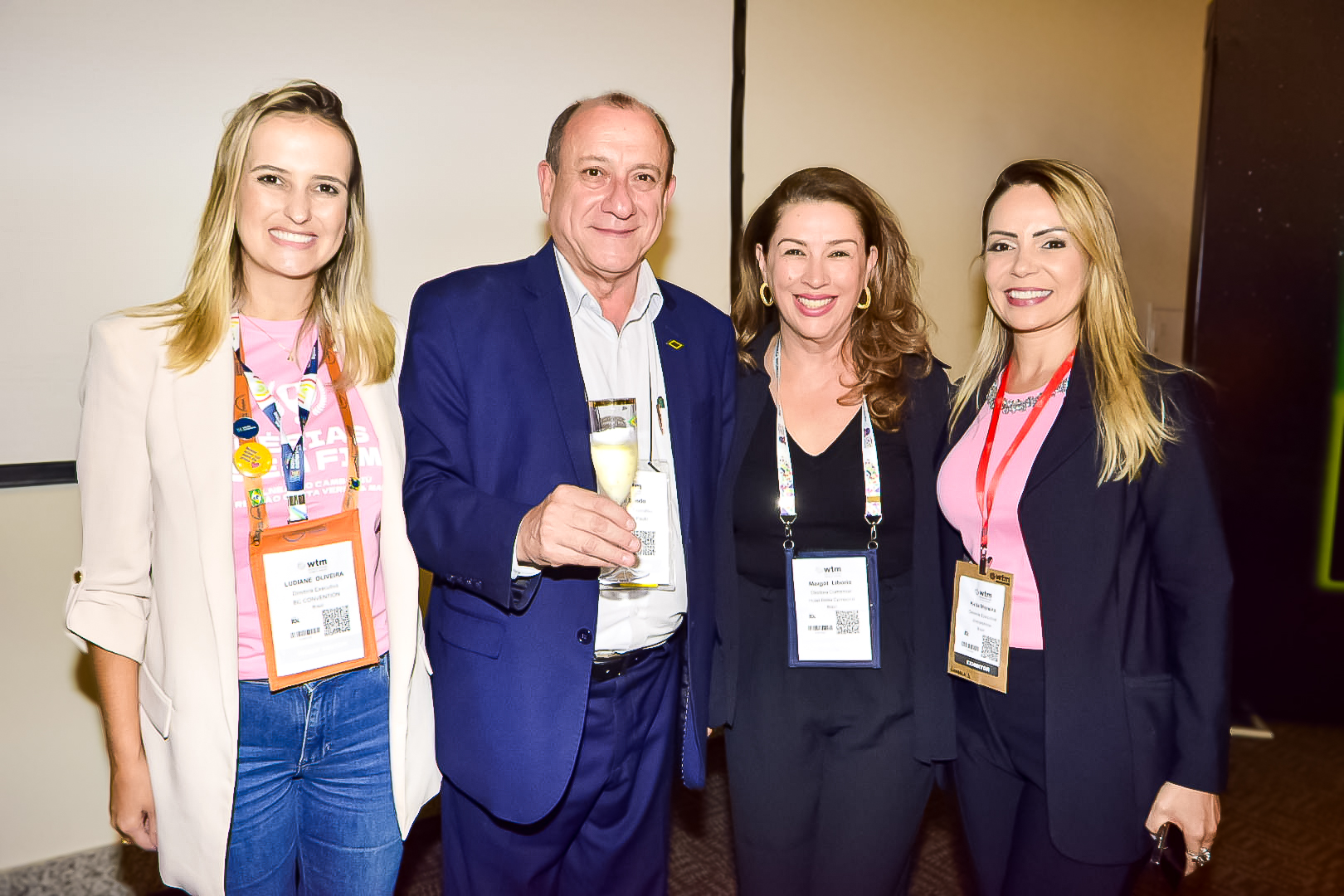 Lidiane Oliveira, da BC Convention, Toni Sando, do SPCVB, Margot Liborio, do Hotel Bella Camboriú, e Keila Moreira, da Unedestinos