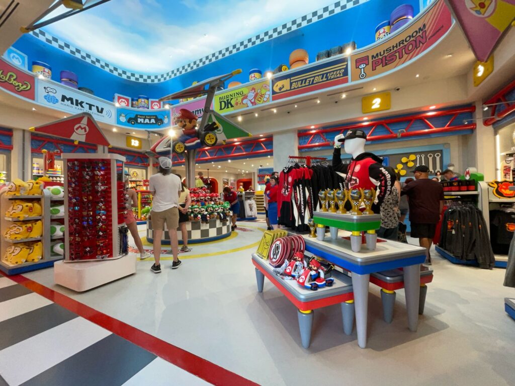Loja com produtos do mundo de Mario