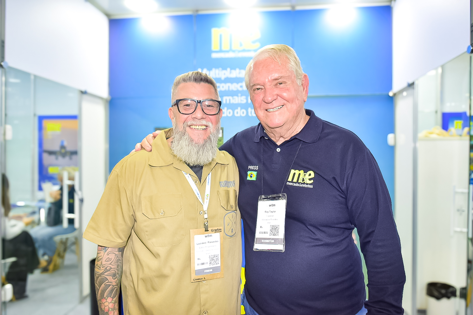 Luciano Palumbo, do Turismo ETC e Roy Taylor, do M&E Luciano Palumbo, do Turismo ETC e Roy Taylor, do M&E