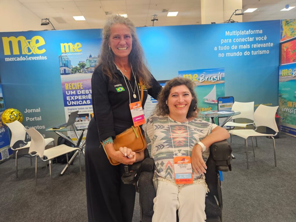 Mari Masgrau, do M&E, e Adriana Godoy, da Dri Viagens