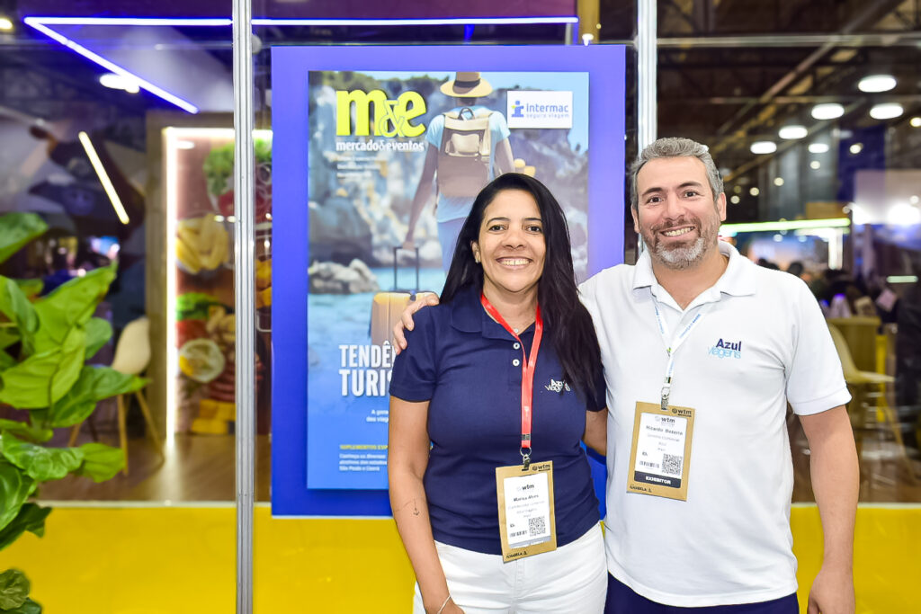 Marisa Alves e Ricardo Bezerra, da Azul Viagens