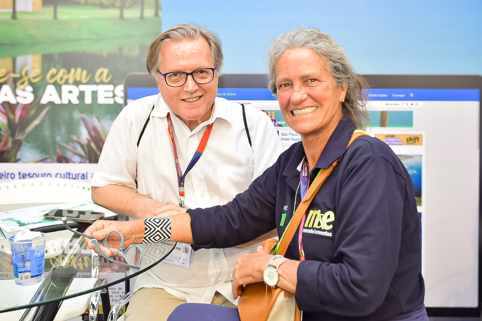 Mauricio Vianna, das Ilhas Cayman e Mari Masgrau, do M&E Mauricio Vianna, das Ilhas Cayman e Mari Masgrau, do M&E