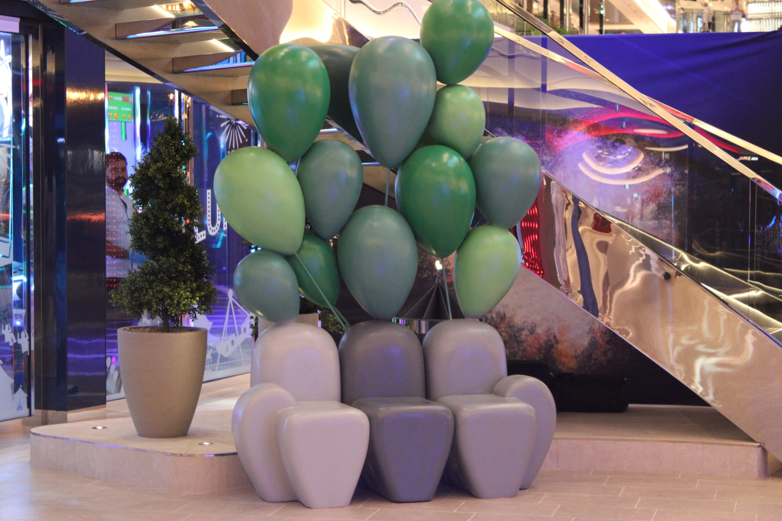 O navio conta com muitos espaços divertidos e instagramáveis