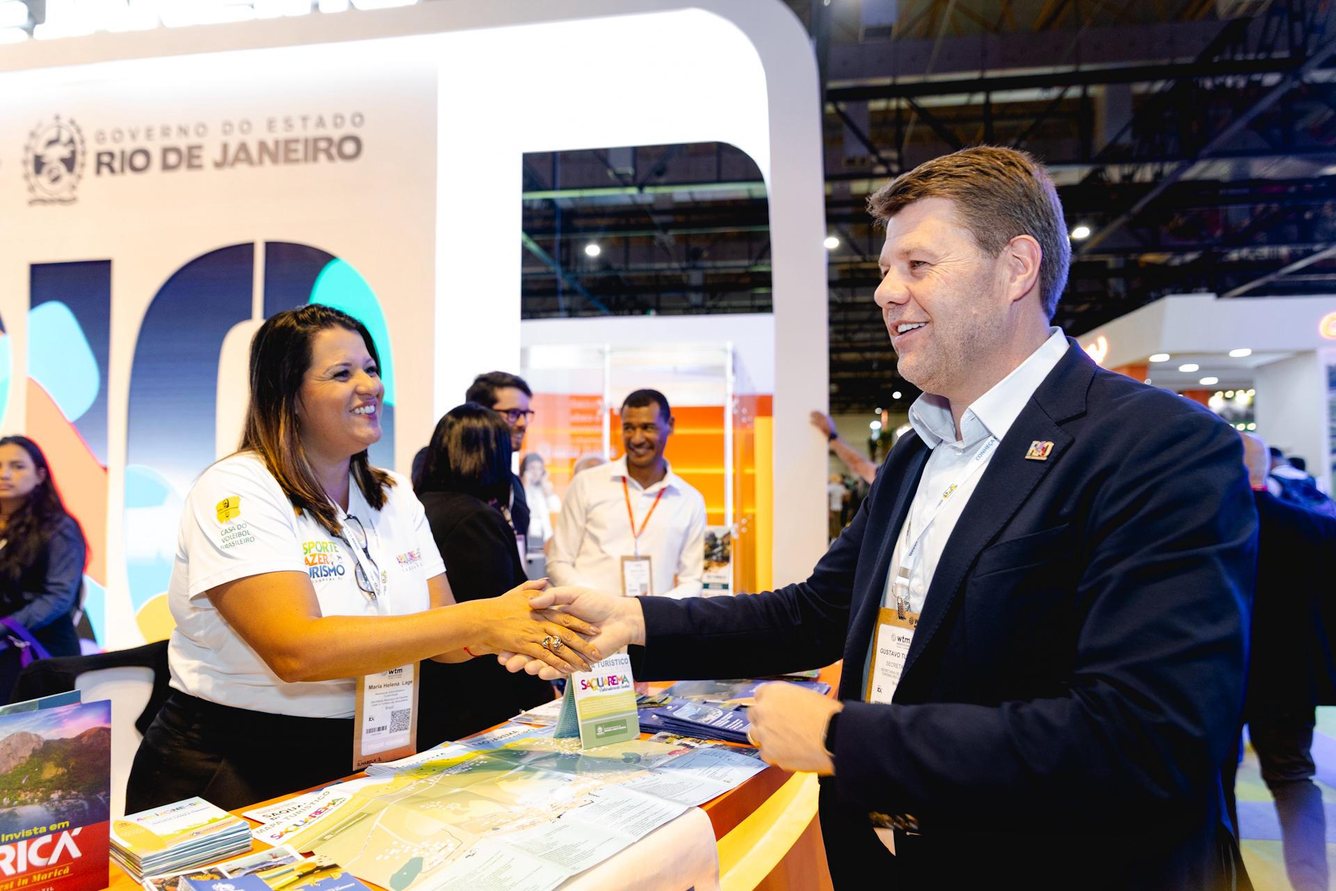 WTM-LA: RJ encerra participação com foco em promoção e novos voos internacionais 1 O secretario de Estado de Turismo do RJ Gustavo Tutuca participou do evento Credito Ascom Setur RJ WTM-LA: RJ encerra participação com foco em promoção e novos voos internacionais