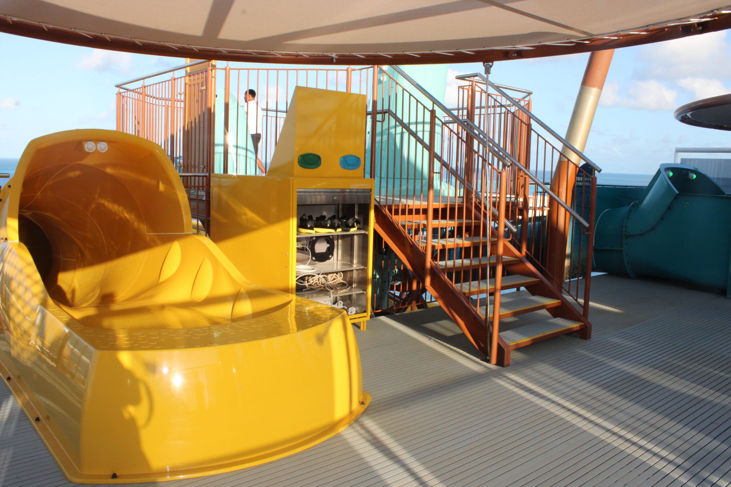 Parte dos toboáguas do Aquapark