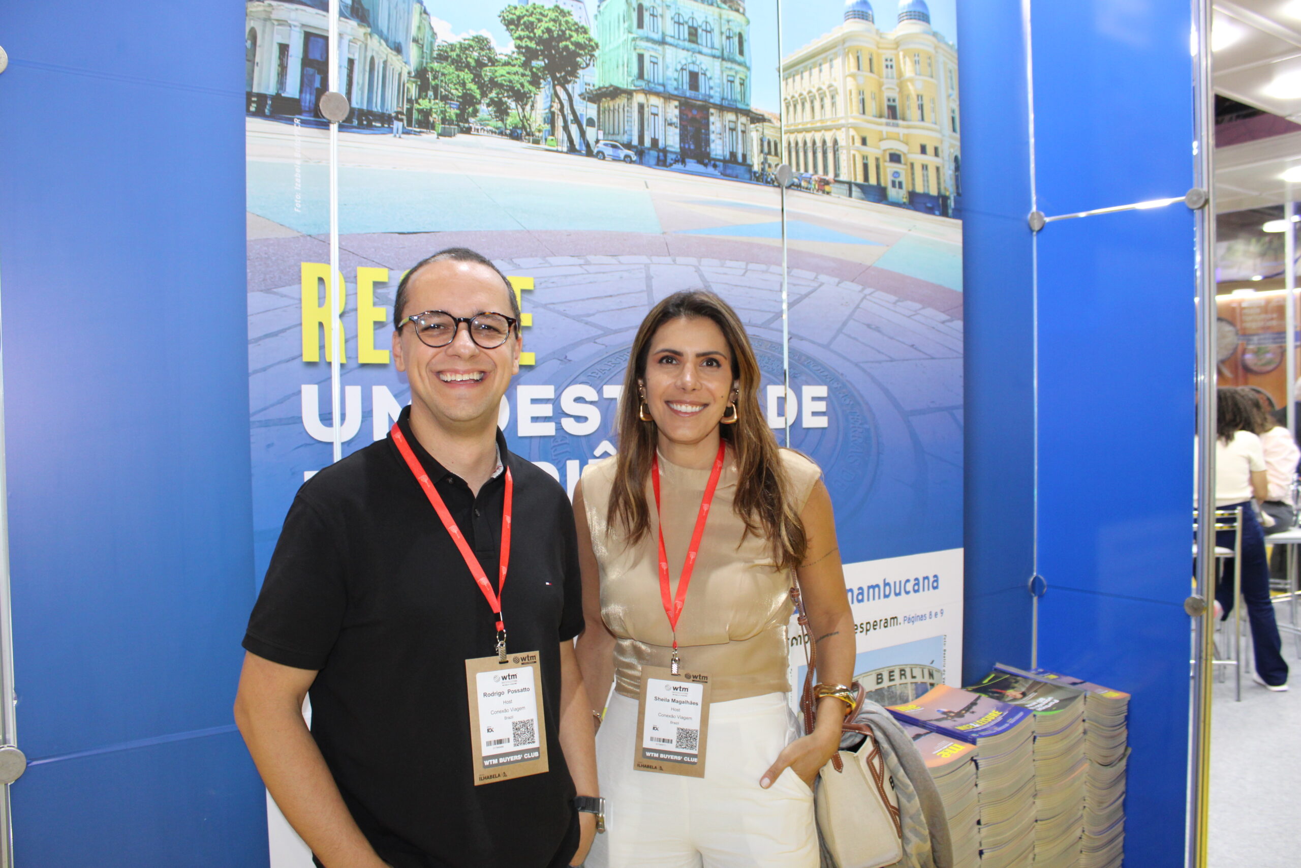 Rodrigo Possatto e Sheila Magalhães, do Conexão Viagem