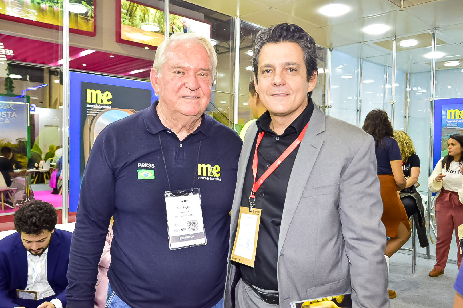 Roy Taylor, do M&E, e Eduy Azevedo, da Viaje Paraná Roy Taylor, do M&E, e Eduy Azevedo, da Viaje Paraná