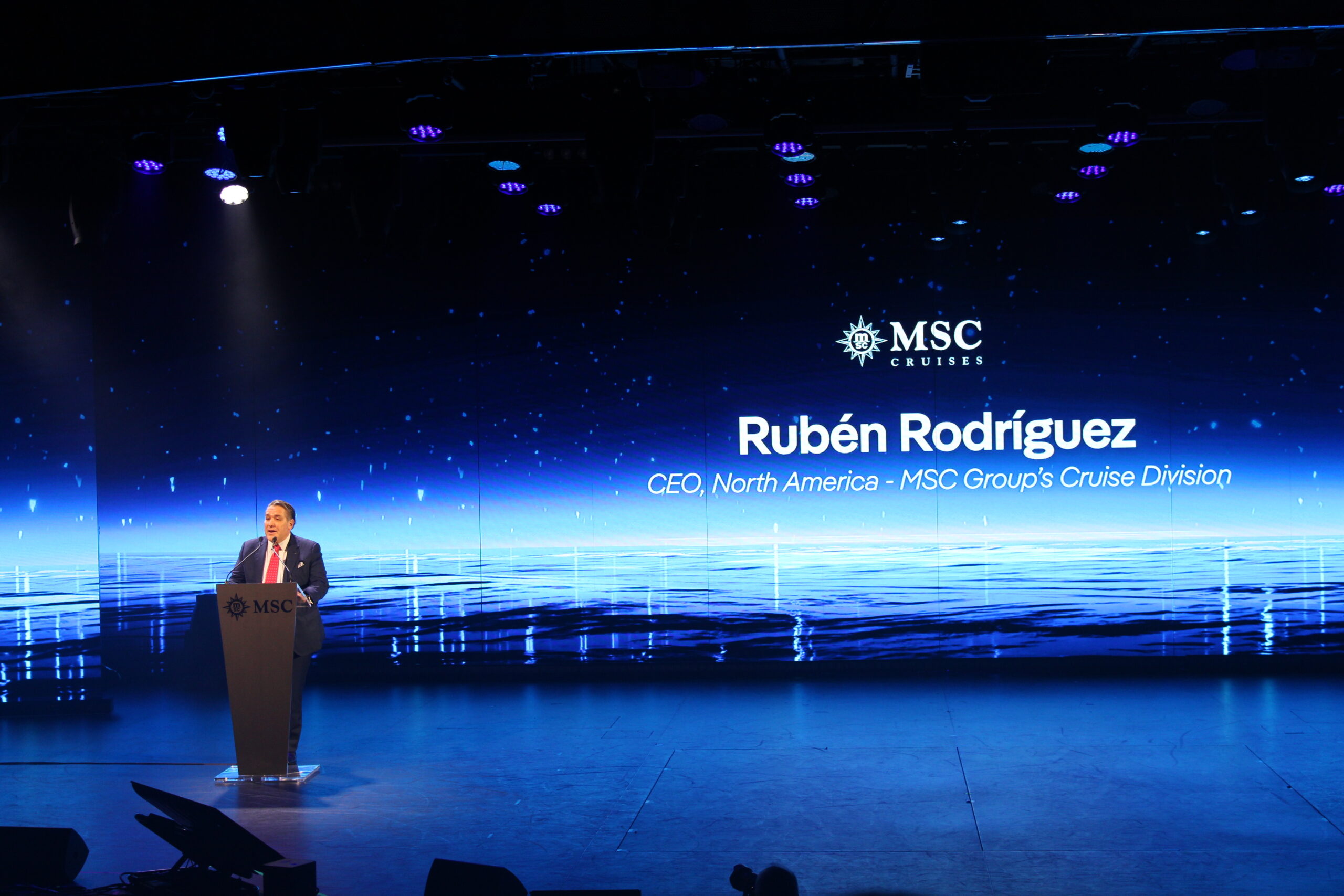 Rubén Rodríguez, CEO da MSC pros Estados Unidos