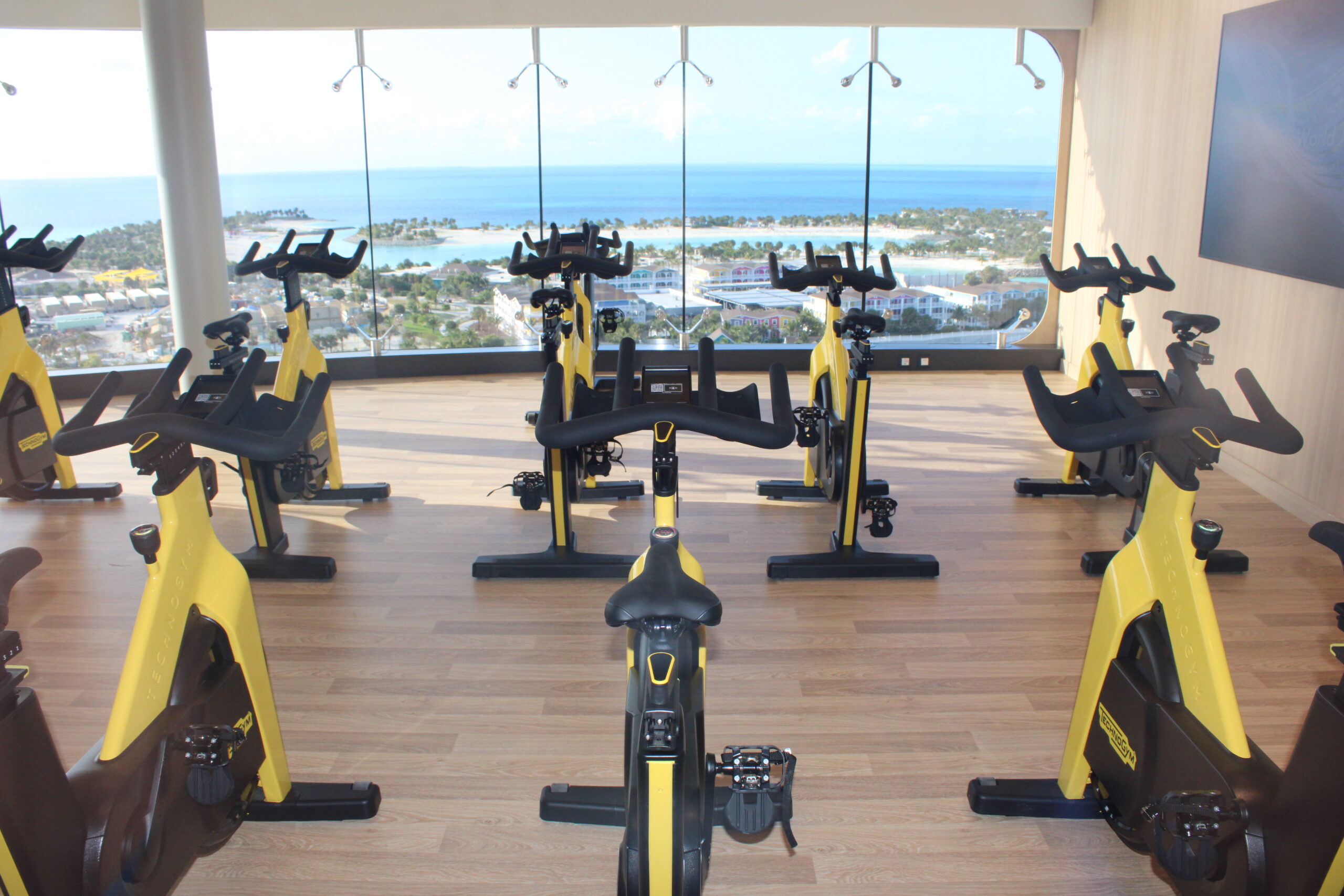 Sala de Spinning da academia