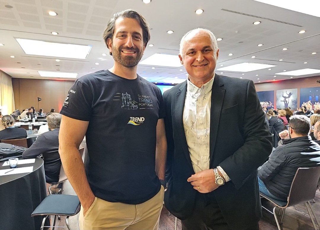 Bruno Heleno, da Trend, e Claudenir Oliveira, palestrante