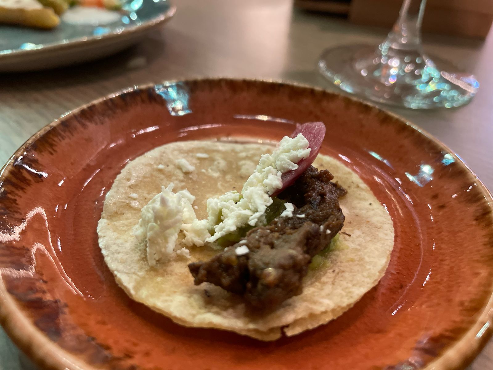 Um mini taco Um mini taco