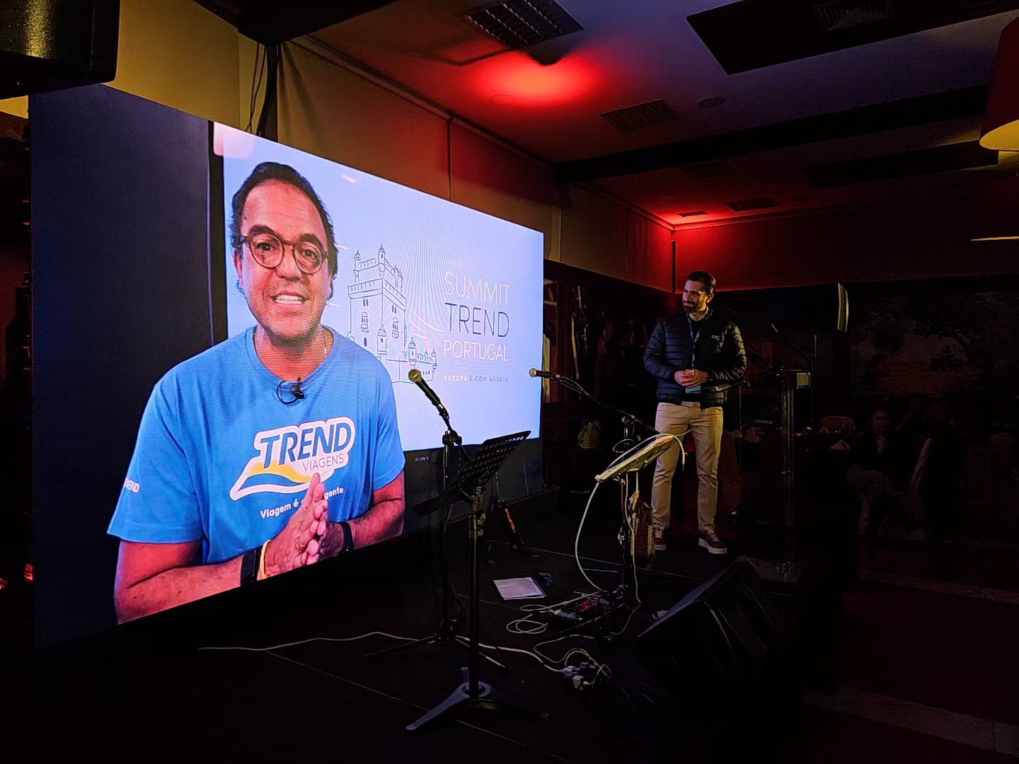 CEO da CVC Corp, Fabio Godinho, não pôde estar presente na convenção, mas mandou um vídeo para os convidados