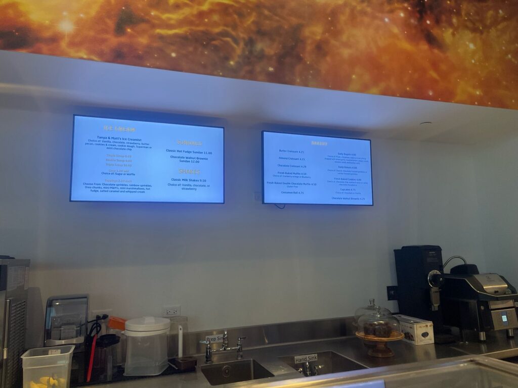 Um pouco das opções do Cosmos Cafe