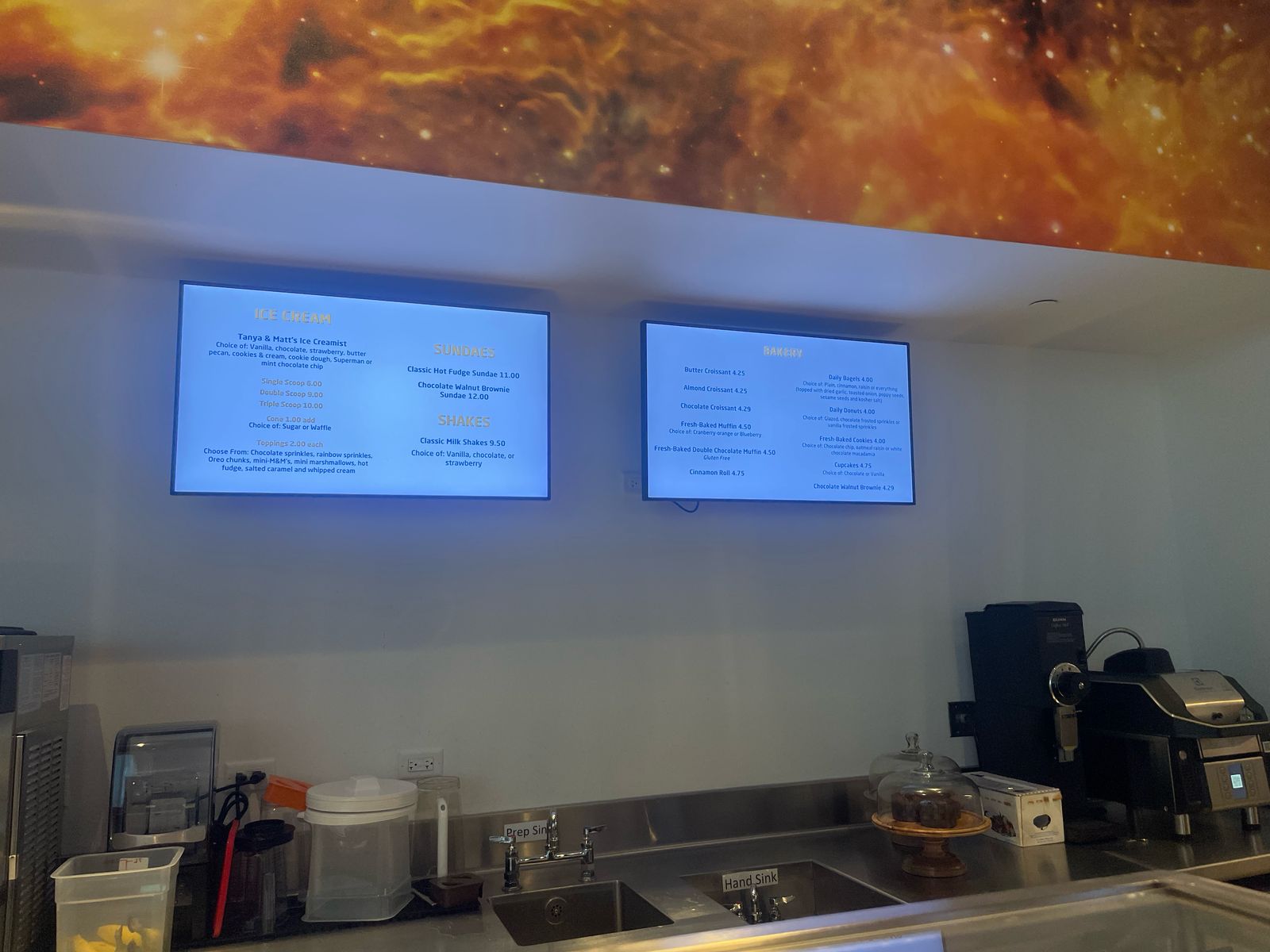 Um pouco das opções do Cosmos Cafe