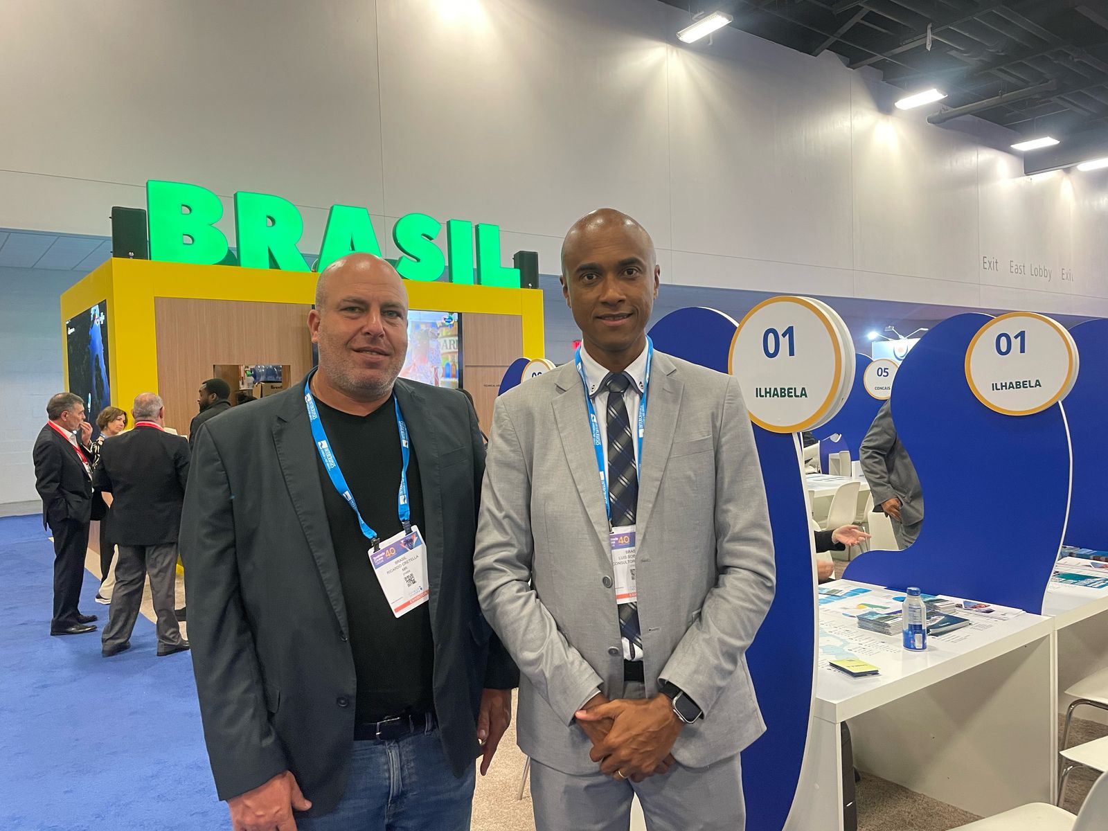 Ricardo Cretella, secretário adjunto de Turismo de Ilhabela e Luis Sobrinho, da Setur-SP