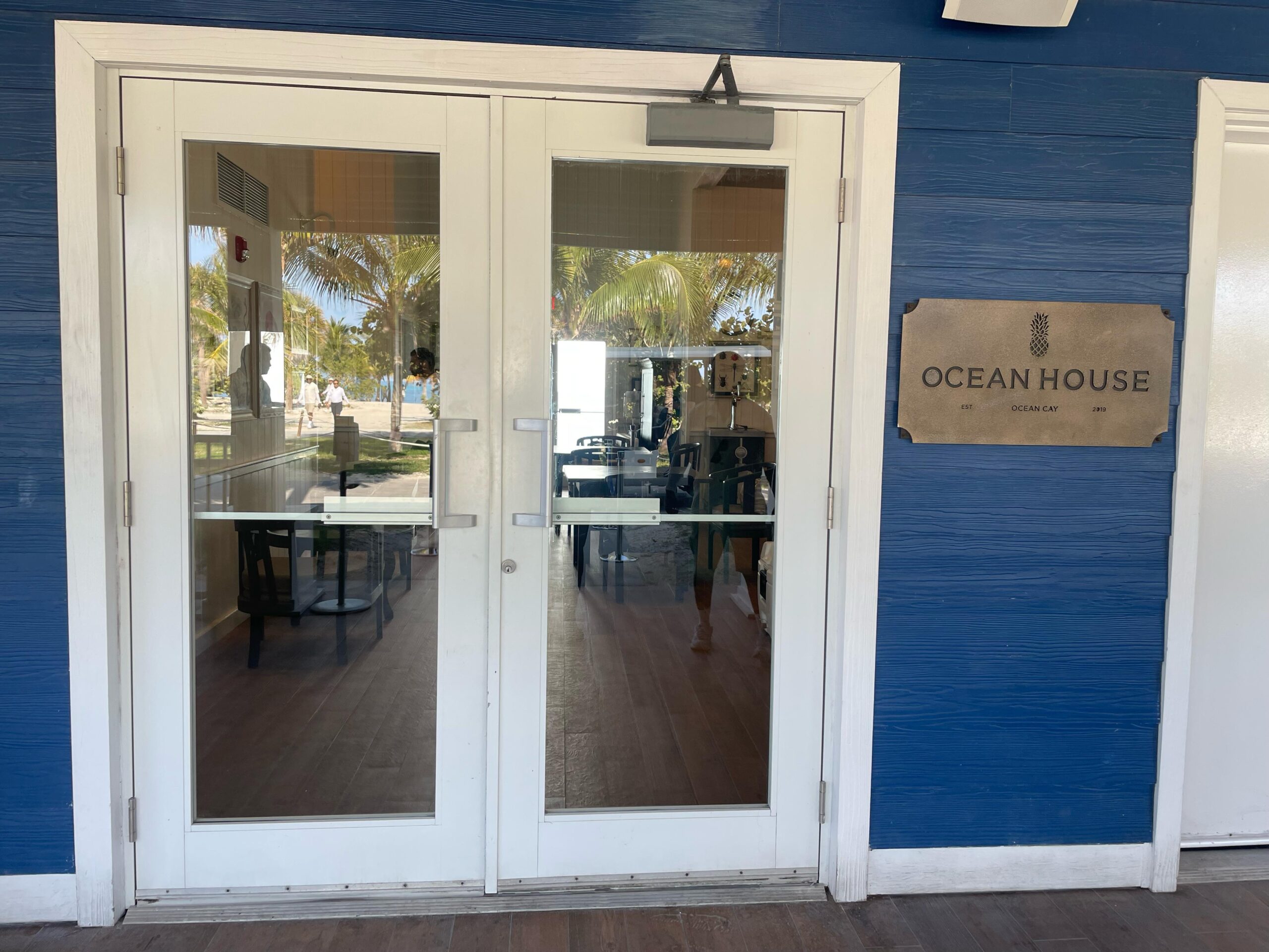 O restaurante Ocean House, exclusivo para membros do Yacht Club O restaurante Ocean House, exclusivo para membros do Yacht Club