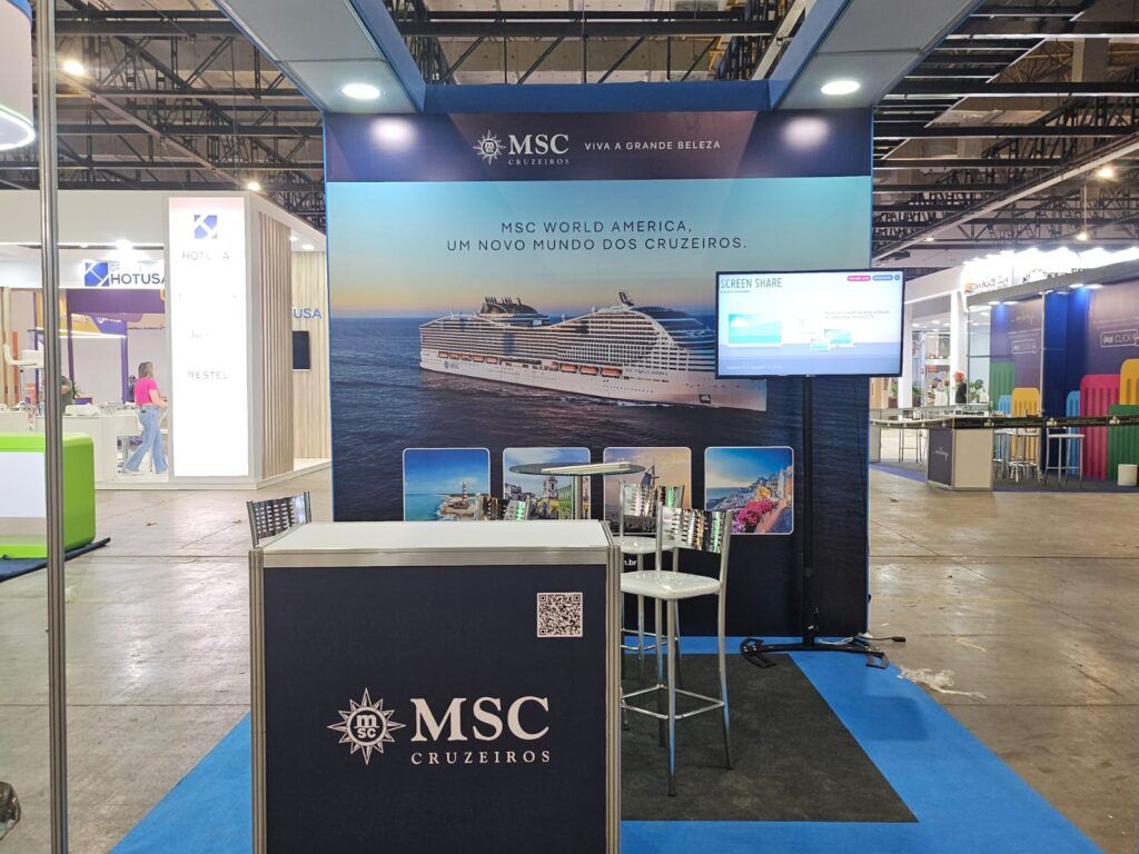 Estande da MSC