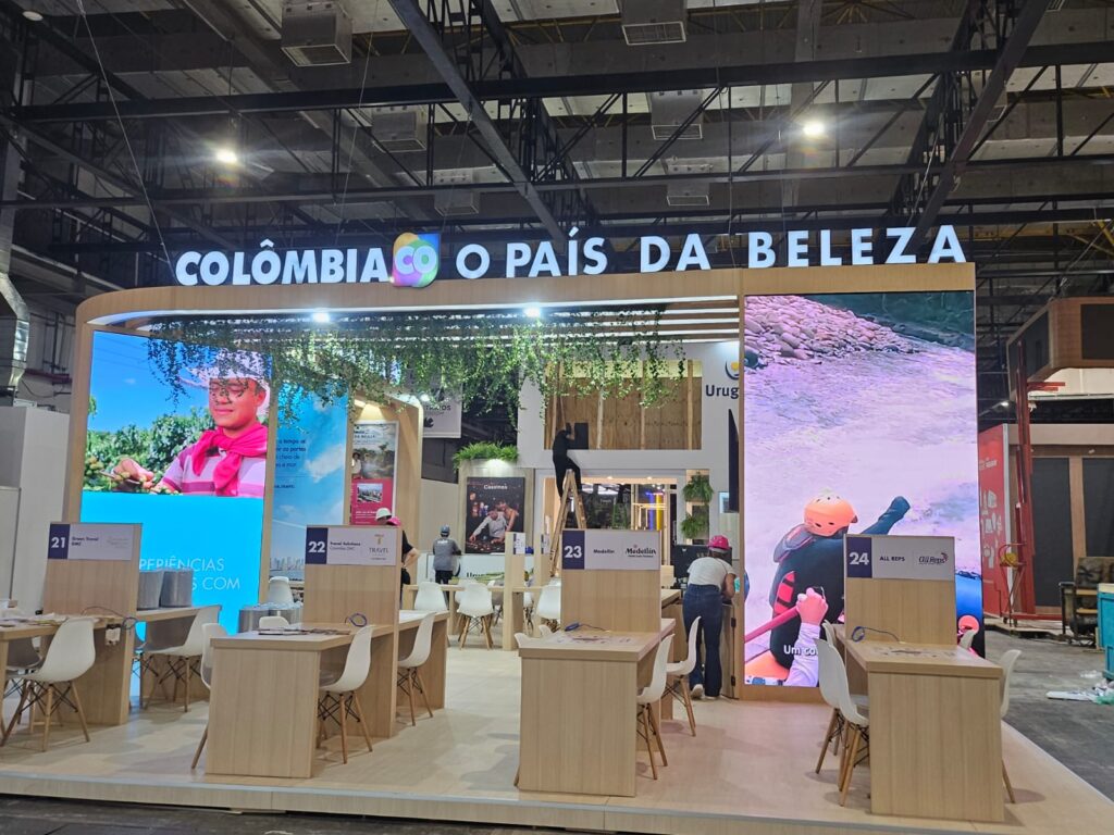 Estande da Colômbia 