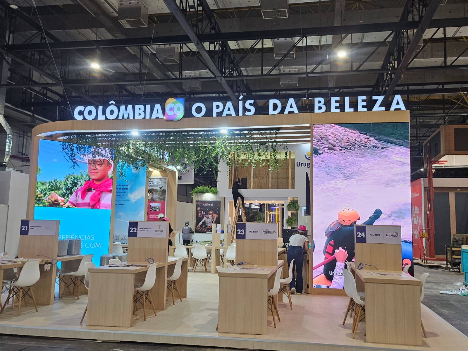 Estande da Colômbia 