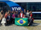 Grupo de agentes de viagem a bordo do VIVA Enjoy: Geotur, Donato, Enzzo Viagens, Novo Mundo, Fortline Turismo, Mulheres pelo Mundo , ASAP, SENATOR e Refina Travel