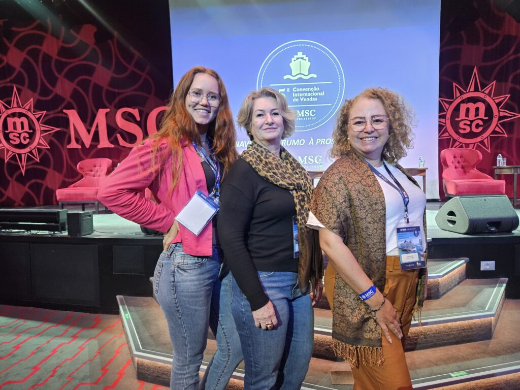 Isabella Vettorazzi, Silvana Vettorazzi e Claudete Honorato, da Magic Turismo