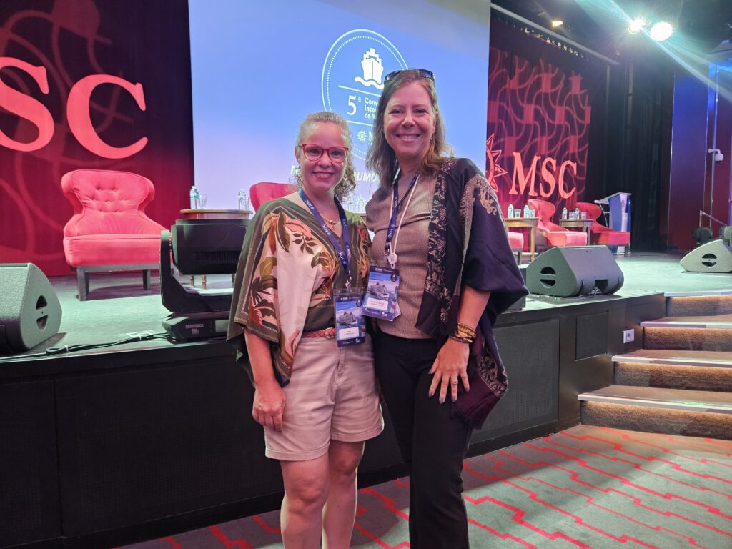 Daniela Cristina, da DC Voyages Lux, e Gloria Backx, da Dreams Travel Co