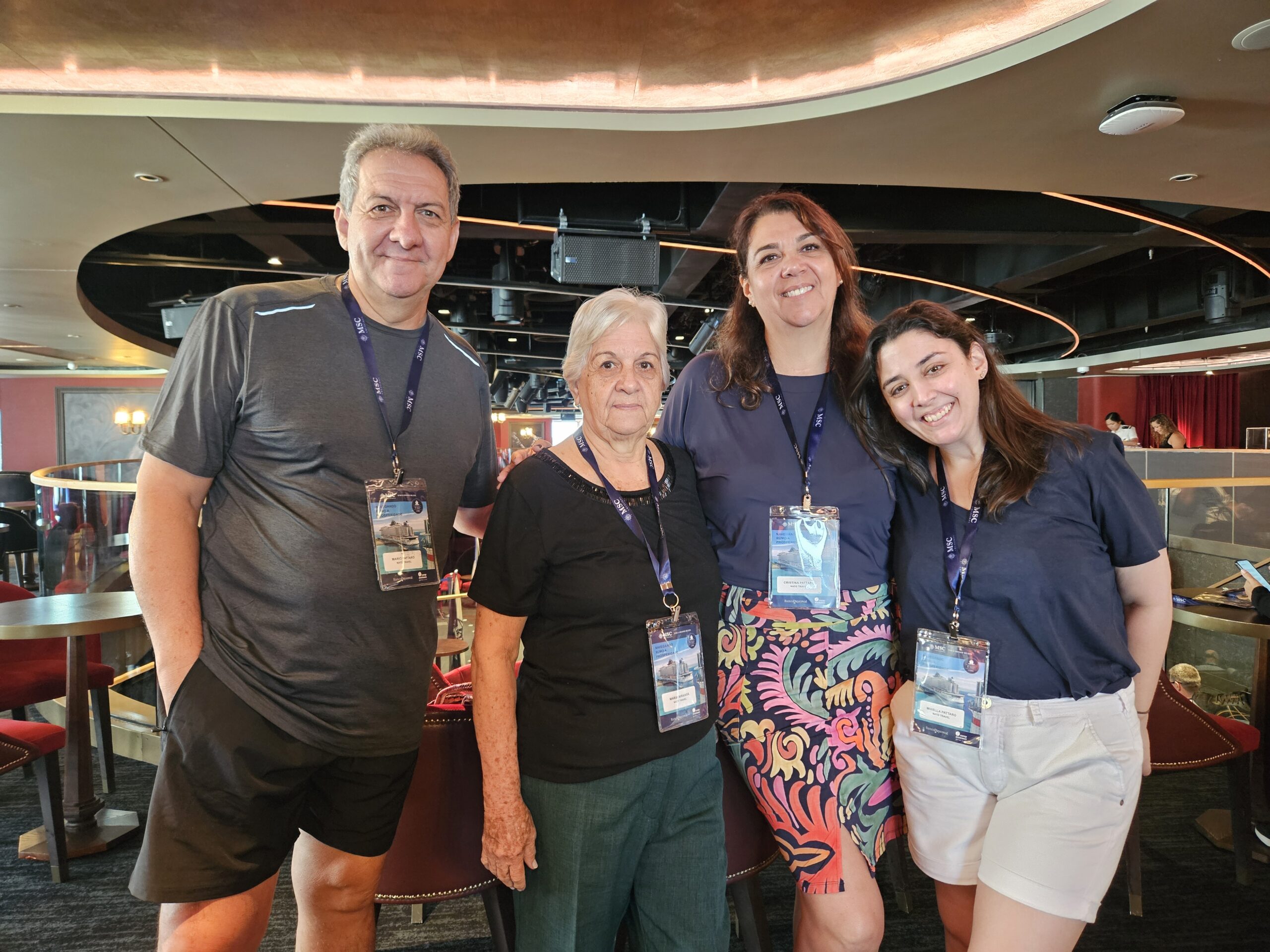 Mario Pattaro, Maria Miranda, Cristina Pattaro e Mirella Pattaro, da Nato Travel Mario Pattaro, Maria Miranda, Cristina Pattaro e Mirella Pattaro, da Nato Travel
