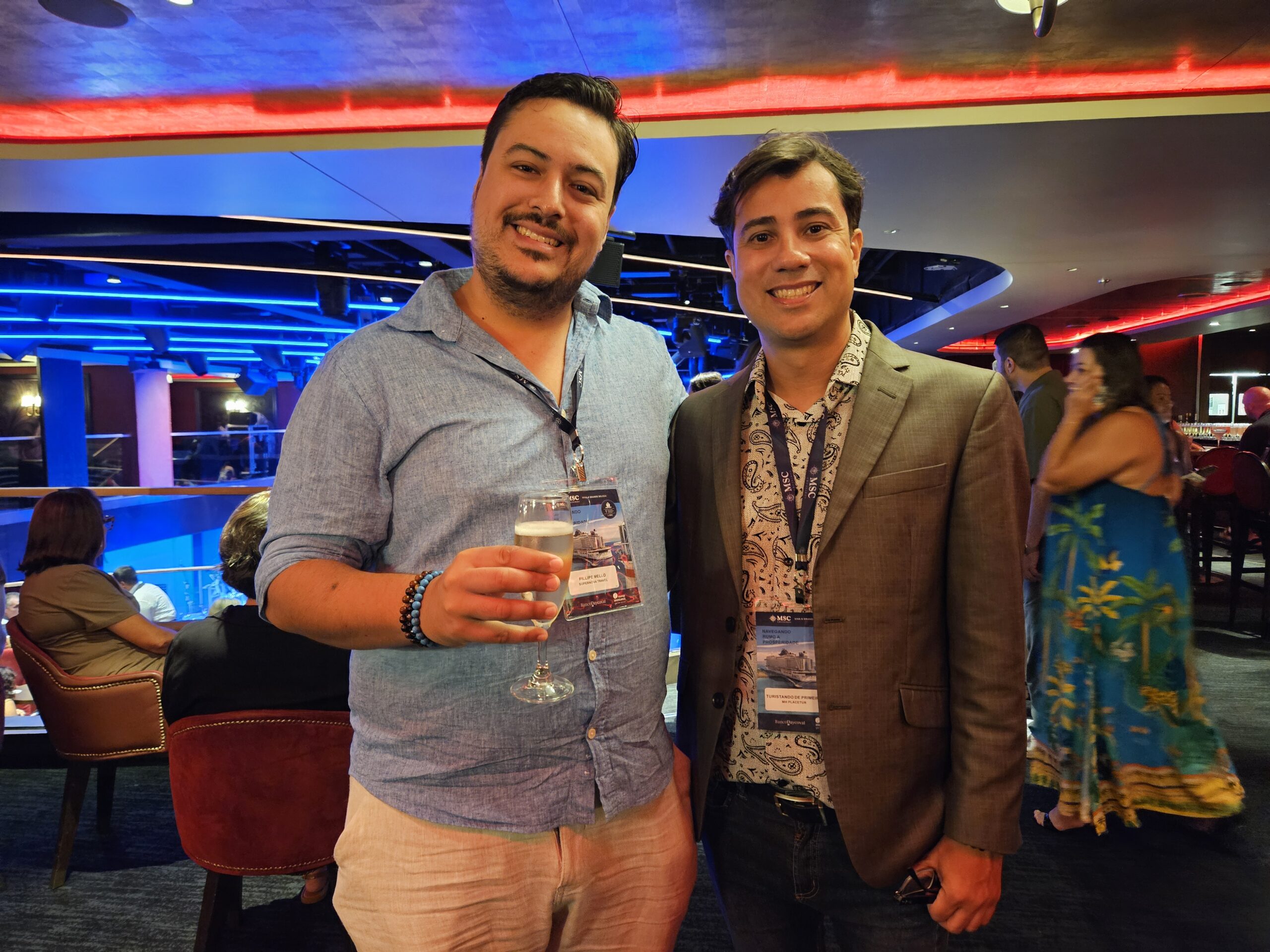 Fillipe Mello, da Supernova Travel, e Marcos Horta, da Turistando de Primeira